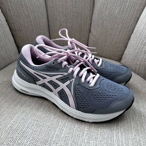 ASICS Gel Contend 7 Grey & Pink Sneakers
